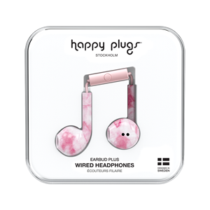 Pink Marble Wired Headphone