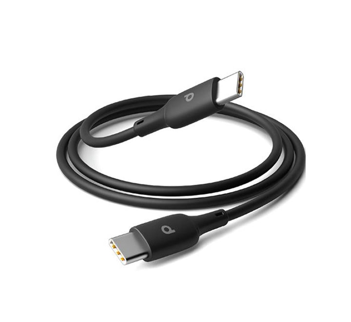Porodo Blue PVC Type-C to Type-C Cable 1.2M 60W - White