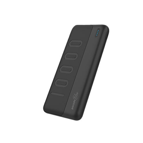Porodo Blue 10000mAh Slim Power Bank Dual USB-A Output