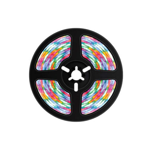 Porodo Blue 16.4 Ft Sound Reactive RGB Strip Light with 44 Key Remote