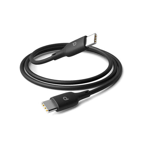 Porodo Blue PVC Type-C to Type-C Cable 1M 60W - Black