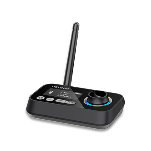 Porodo 3in1 Bluetooth Transmitter Receiver and Wireless Audio Adaptor - Black