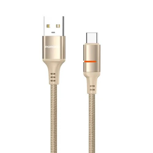 Porodo 2.4A USB-A to Type-C Braided Cable 1.2M