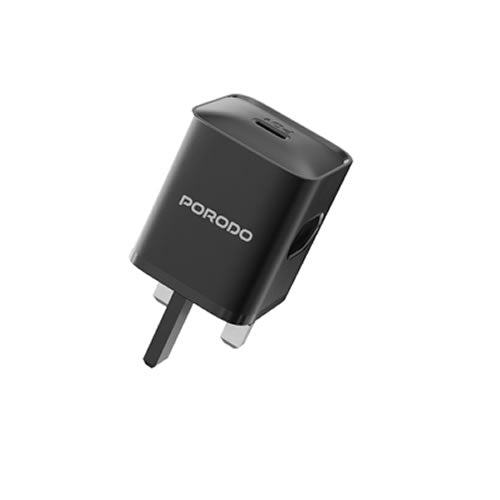 Porodo USB-C Power Delivery Wall Charger - Black