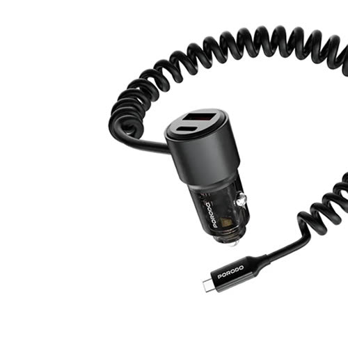 Porodo 110W Car Charger - Black