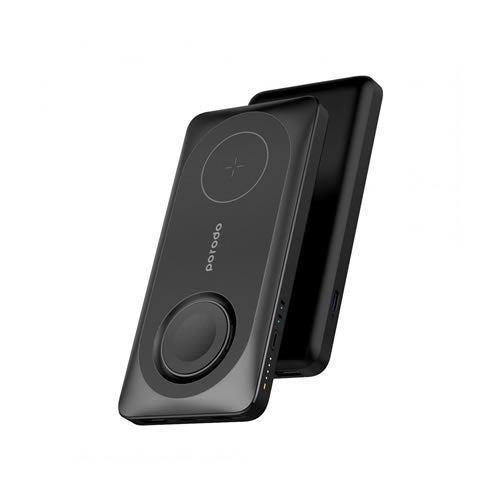 Porodo Magsafe Power bank 10,000mah with Foldable Apple Watch Charger PD 20W