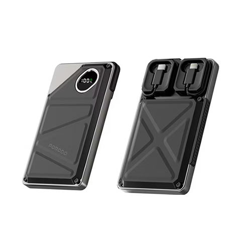Porodo 10000mAh Power Bank Built-In Type-C & Lightning