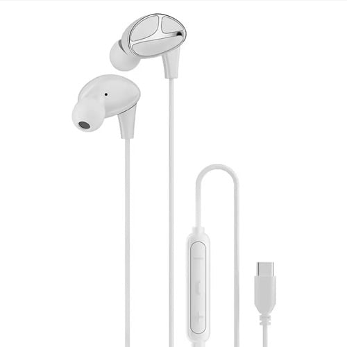 Porodo Soundtec Stereo Bass Type-C 3 Button Wired Earphones