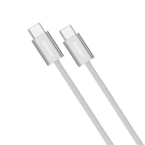 Porodo 60w Cable Braided C to C Metal Housing + Cotton Braided Round