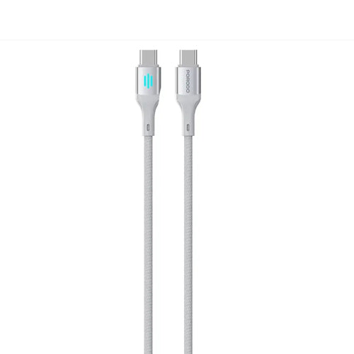 Porodo 1M C to C 60W Fast Charging Data Cable  3A Current+Pure Copper Core+Aluminum Alloy