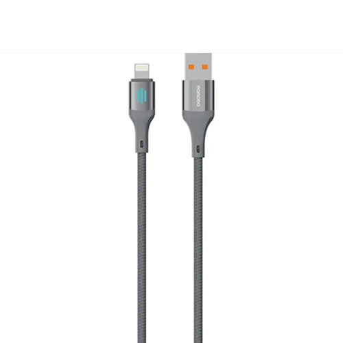 Porodo USB-A To Lightning Charging & Data Cable -Gray