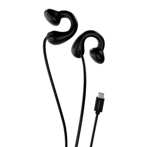 Porodo Voxes Clip-On Wired Earphones with USB-C Connector