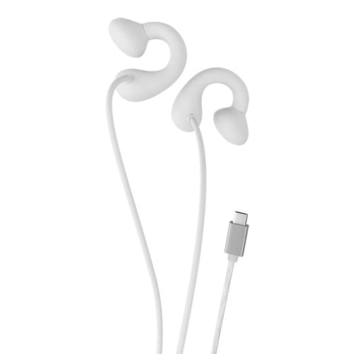 Porodo Voxes Clip-On Wired Earphones with USB-C Connector
