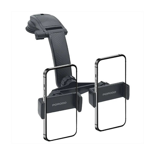 Porodo 360° Rotatable Car Phone Holder - Black