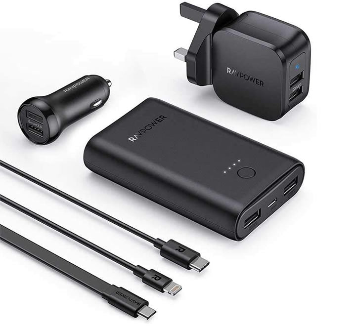 RAVPower 6 in 1 Prime Power Bank Combo