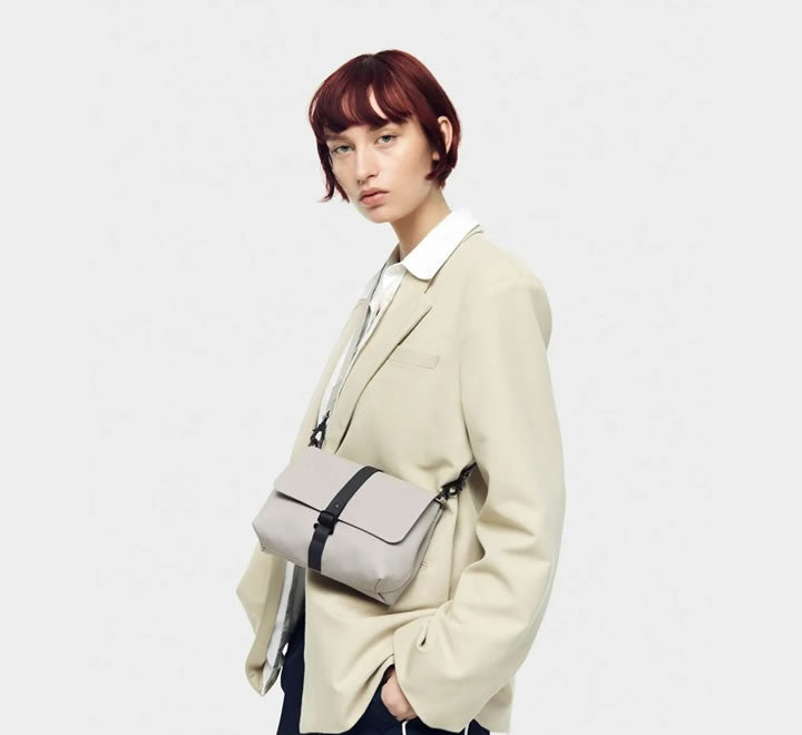 Gaston Luga Spläsh Crossbody Bag - Taupe