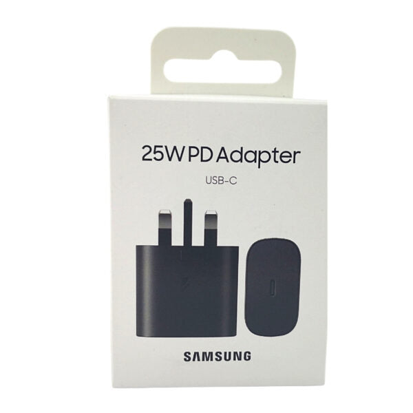 Samsung 25W PD USB-C Adapter 3 Pin- Black
