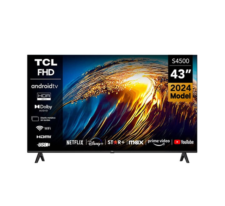 TCL 43″ Full HD Bezel-less Android Smart HDR Television (2024)