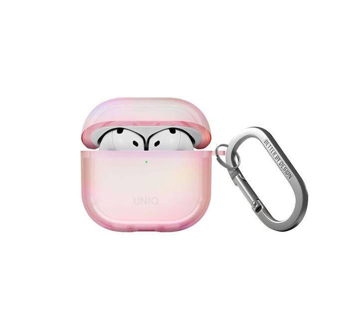 Uniq Iridescia Airpods 4th Gen Hang Case - Pink Prism