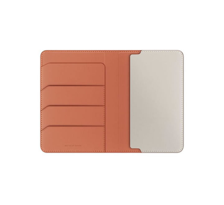 Uniq Belmont Passport Holder With RFID-Blocking - Terracotta/Ivory