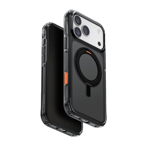 Uniq Hybrid Swivix with 360 Rotating KickStand for iPhone 17 Pro Max - Carbon Black