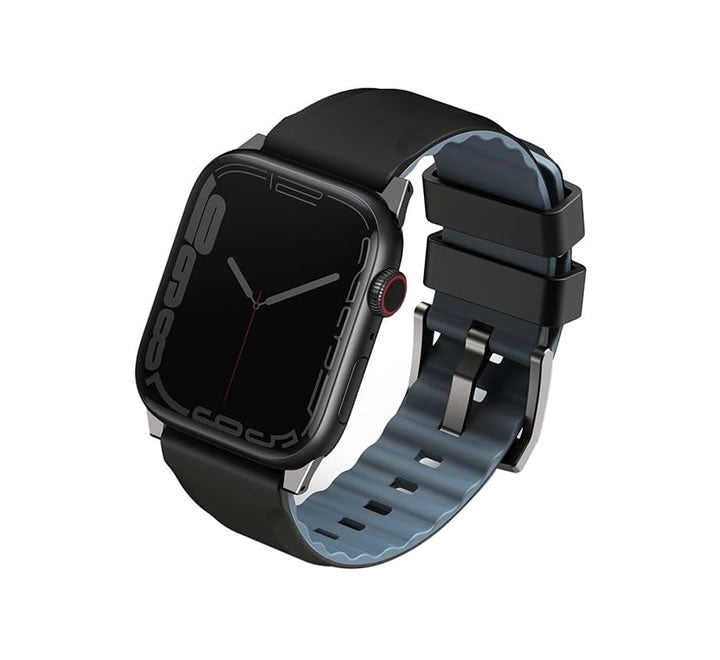 Uniq Linus Airosofy Silicone Apple Watch Strap 49/46/45/44MM - Midnight Black