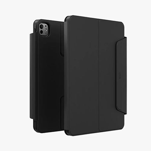 Uniq Rovus SnapMount Magnetic 360 Rotating Detachable Case for iPad Pro 11 (M4) - Dallas Black