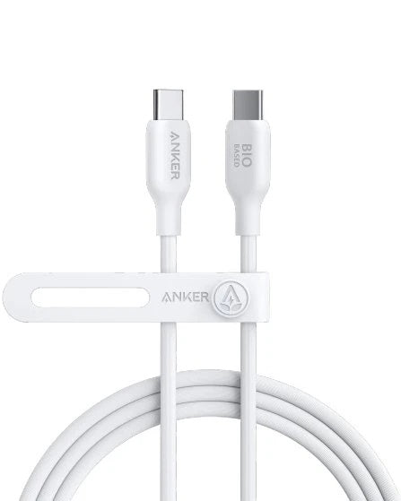Anker 544 USB-C to USB-C Cable 140W, Bio-Based, 3ft (White)