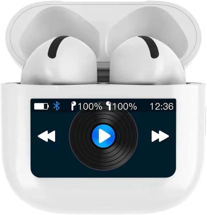 Porodo Soundtec TWS ANC Earphone with Touch Screen - White