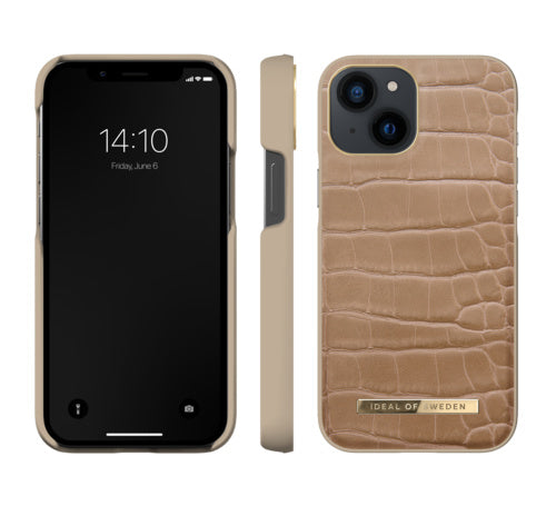 iPhone 13 Atelier Case Camel Croco
